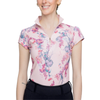 Kastel Cap Sleeve Shirt in Pink Tea Garden - Women's XS
