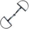 Curved D-Ring Single Joint Snaffle Bit in Stainless Steel 