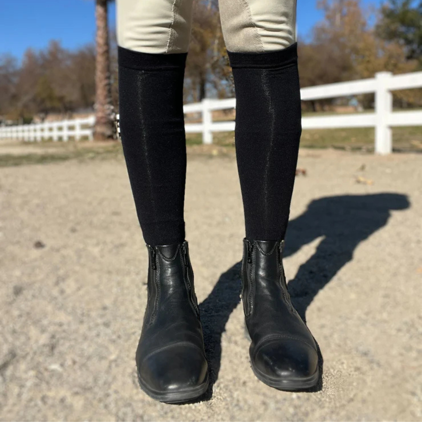 Dreamers &amp; Schemers Knit Boot Socks in Black