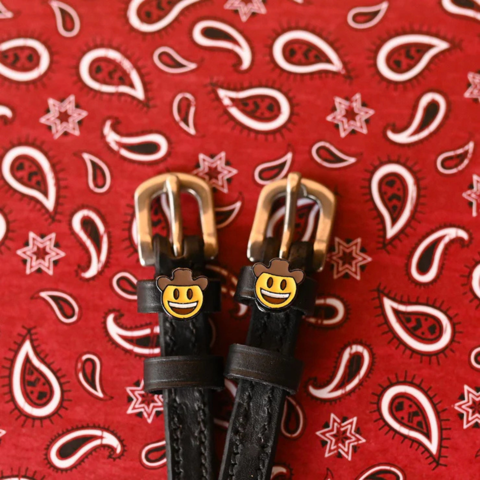 Mane Jane Spur Straps in Cowboy Emoji