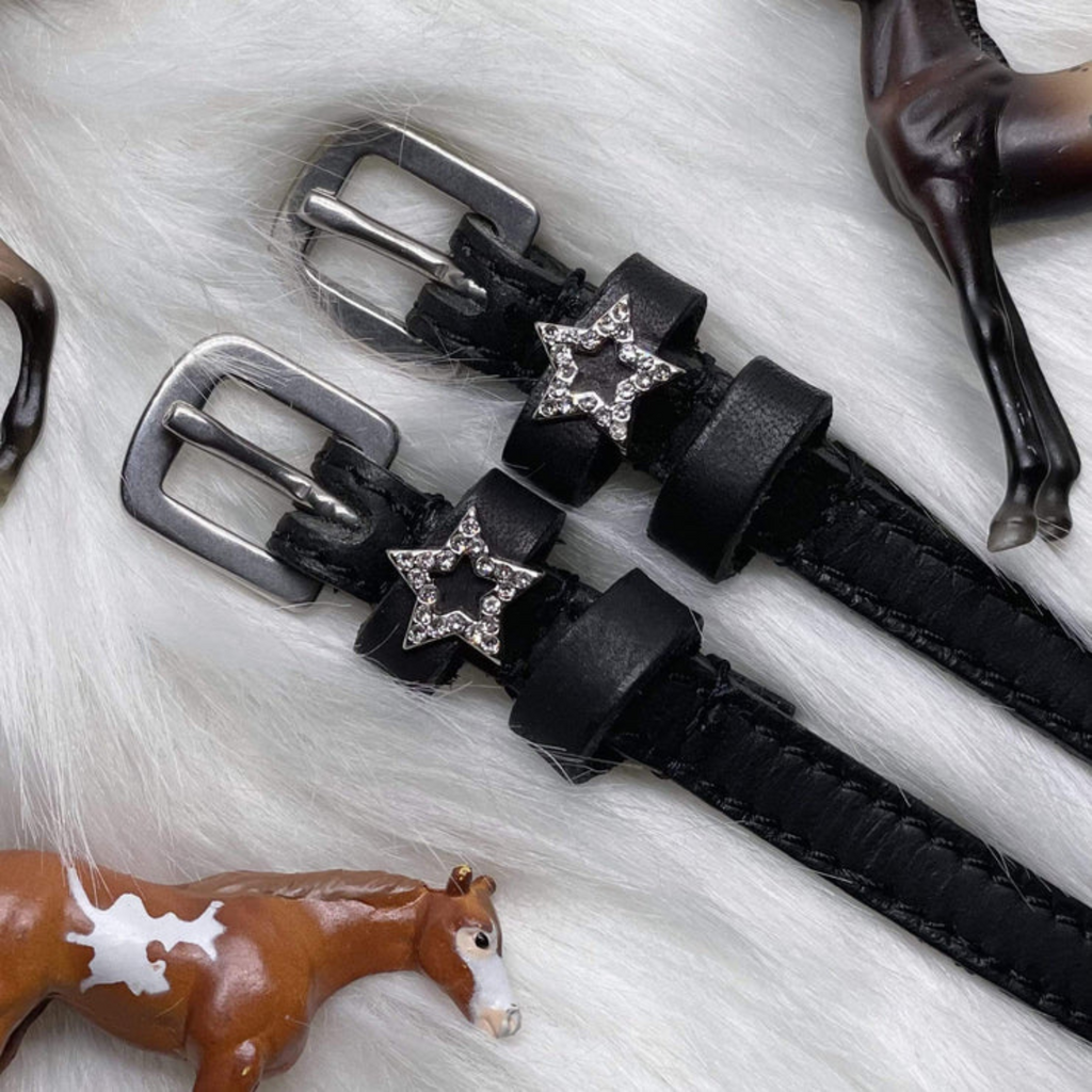 Mane Jane Spur Straps in Bling Star Outline 