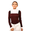 Equisite "Nadine" Show Shirt in Cabernet - Women's Medium