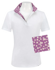 RJ Classics 'Sadie 37.5' Ladies Show Shirt in Purple Daisies - Women's Large