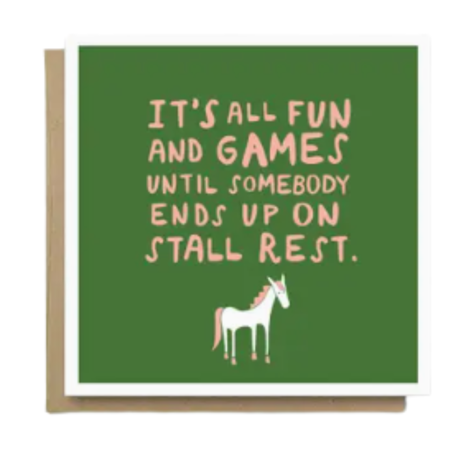 Mare Modern Goods "Stall Rest" Card