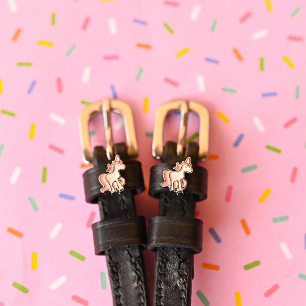 Mane Jane Spur Straps in Prancing Unicorn - 17"
