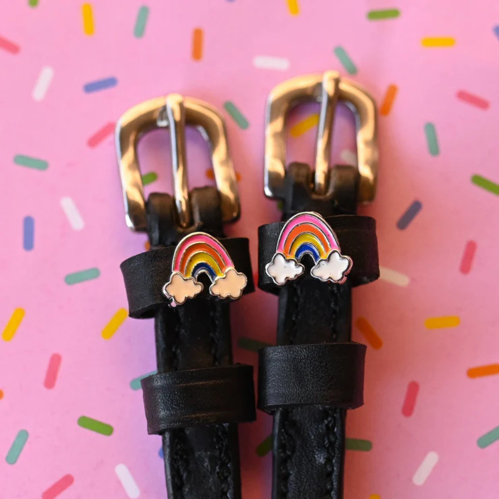 Mane Jane Spur Straps in Cool Rainbows