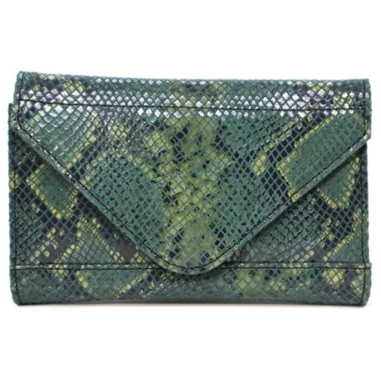 KL Select Phone Pocket in Dark Green Snake