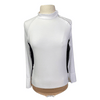 Free x Rein The Moto Equestrian Bodysuit in White/Black - Women's Large in White/Black - Women's Large