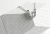 Mare Modern Goods Horseshoe Necklace in Silver