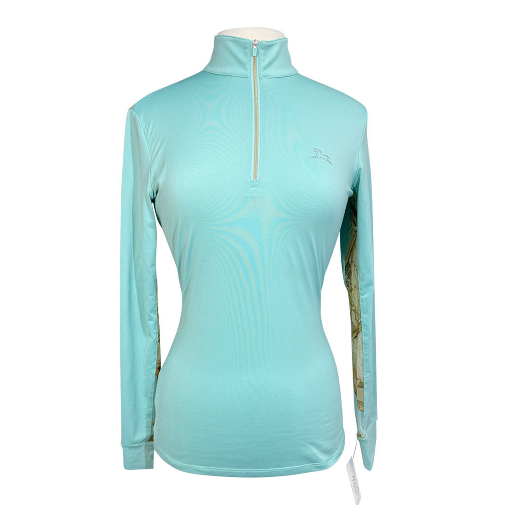 RJ Classics 'Ella 37.5' Training Long Sleeve Shirt in Brook Green/Leathers Mesh - Women's XS
