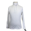 Dover Saddlery 'CoolBlast' Show Shirt Long Sleeve in White/Show Jumping