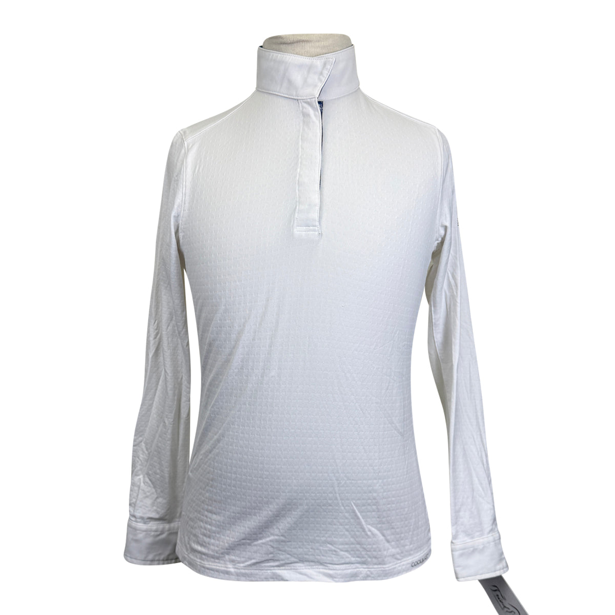 Dover Saddlery 'CoolBlast' Show Shirt Long Sleeve in White/Show Jumping