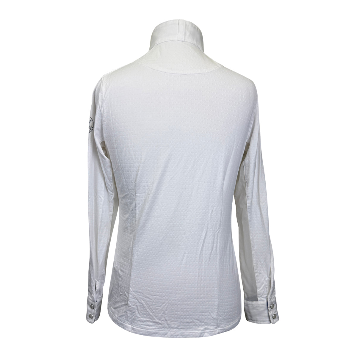 Dover Saddlery 'CoolBlast' Show Shirt Long Sleeve in White/Show Jumping