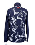 Kastel Long Sleeve 1/4 Zip in Navy Floral