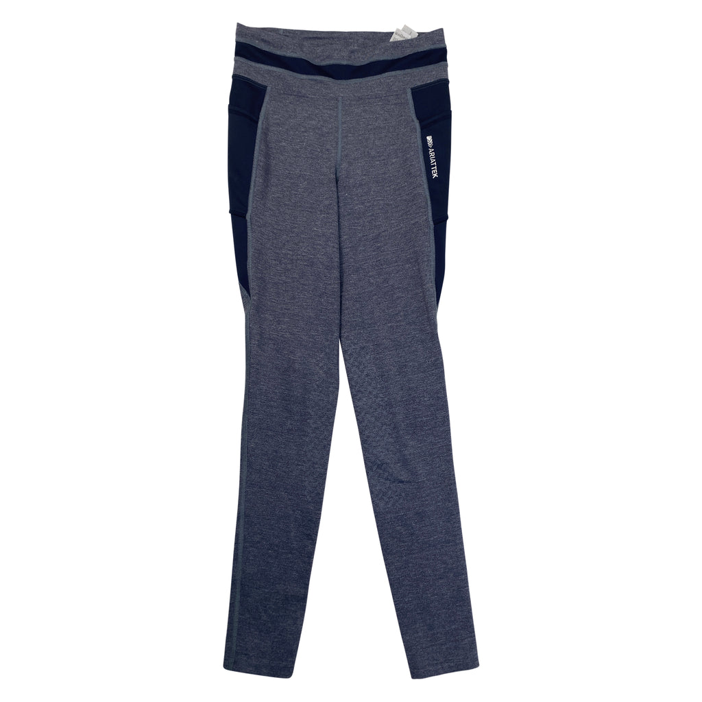 Ariat Freja Cooling Knee Patch Tights in Navy/Blue Heather