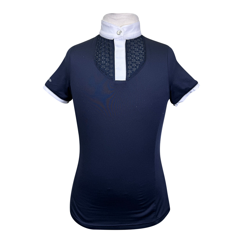 LeMieux 'Belle' Kids Competition Shirt in Navy