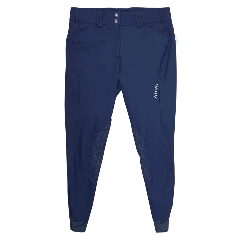 Ariat 'Tri Factor' Knee Patch Breeches in Navy - Women's 30L
