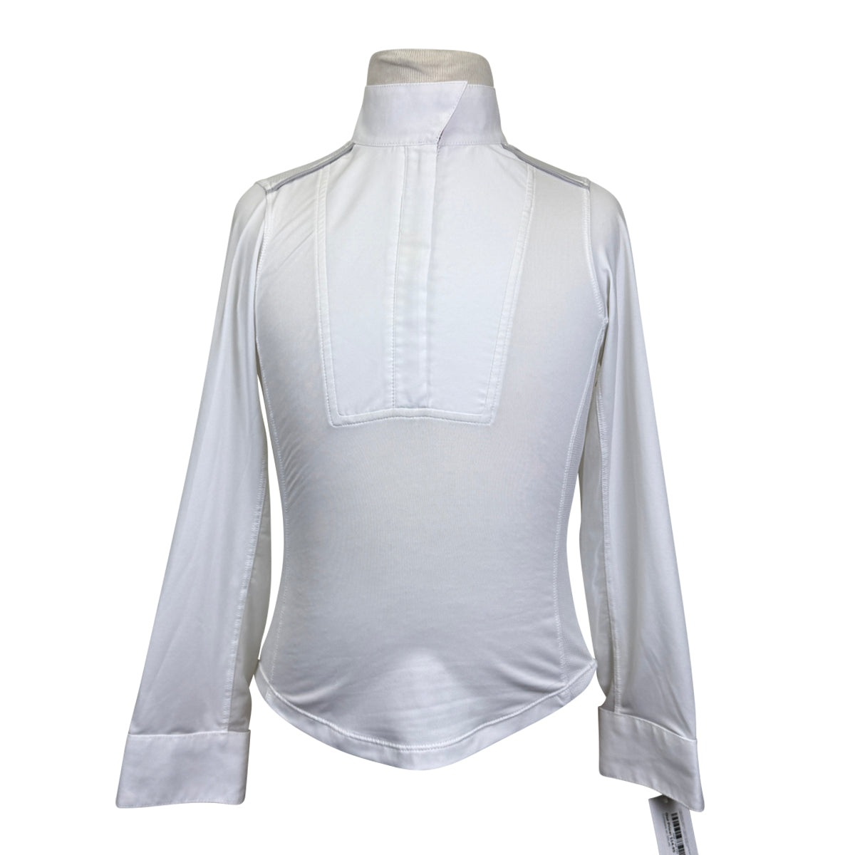 Chestnut Bay SkyCool 'Liberty' Youth Long Sleeve Show Shirt in White/Butterflies