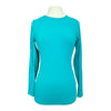 Tailored Sportsman IceFil Long Sleeve Crew Neck in Teal