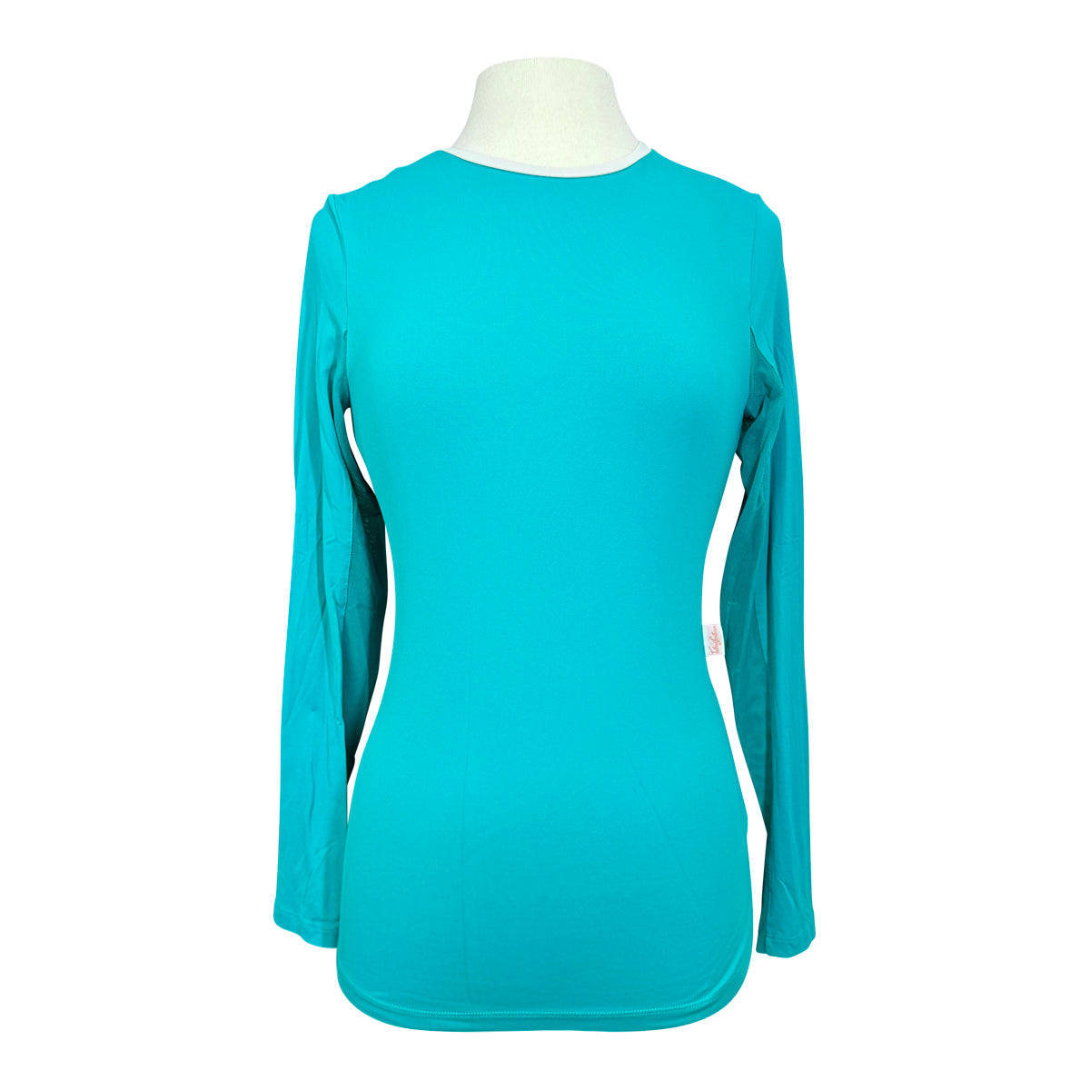 Tailored Sportsman IceFil Long Sleeve Crew Neck in Teal