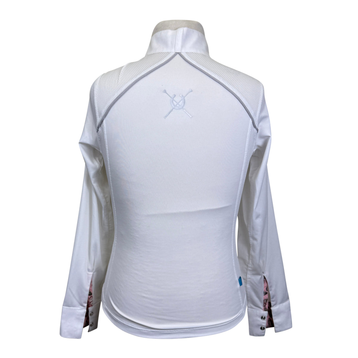 Chestnut Bay SkyCool 'Liberty' Youth Long Sleeve Show Shirt in White/Butterflies