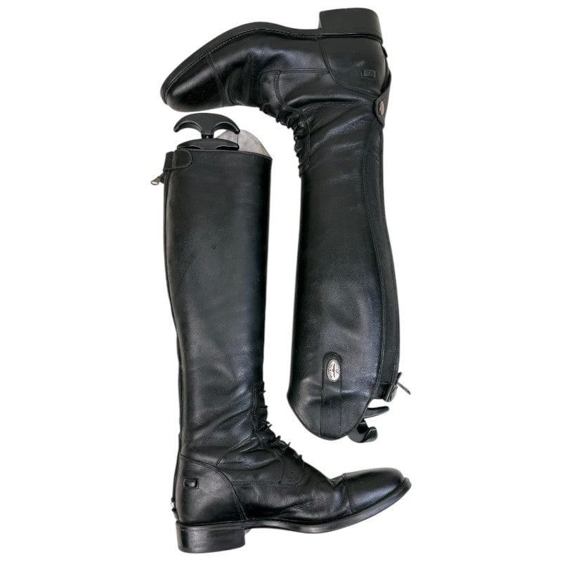 DeNiro Tricolore 'Amiable Smooth' Field Boots in Black