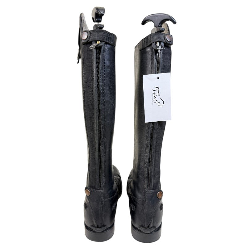DeNiro Tricolore 'Amiable Smooth' Field Boots in Black