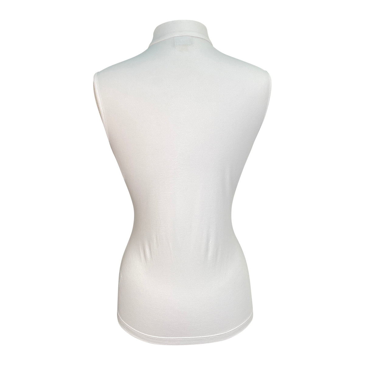 Animo Sleeveless Competition Shirt in White/Navy Stripes 