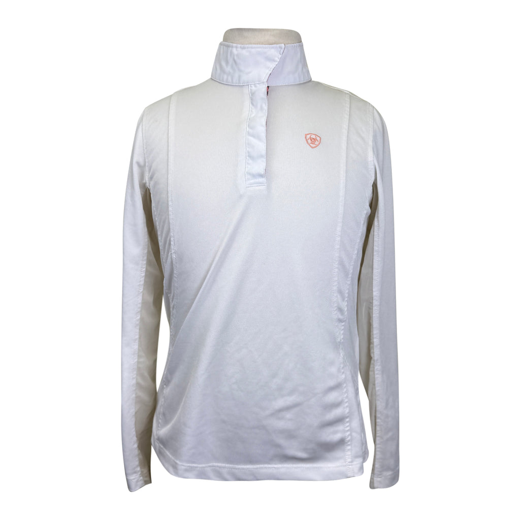 Ariat 'Sunstopper' Long Sleeve Show Shirt in White