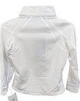 RJ Classics 'Maddie Jr' Long Sleeve Show Shirt in White/Blue Polka Dots