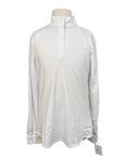 RJ Classics 'Maddie Jr' Long Sleeve Show Shirt in White/Pegasus