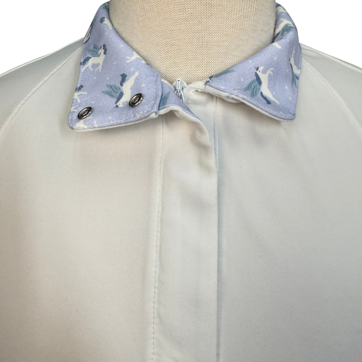 RJ Classics 'Maddie Jr' Long Sleeve Show Shirt in White/Pegasus