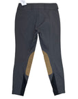 Back of RJ Classics 'Gulf' Knee Patch Breeches in Graphite - Women's 26R