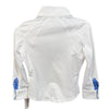 RJ Classics 'Maddie Jr' Long Sleeve Show Shirt in White/Blue Bouquet