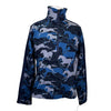 Kerrits Plush Print Fleece Zip Sweater in Night Gallop