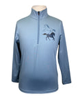 Kerrits 'Top Rail CoolCore' LS Shirt in Sea Breeze