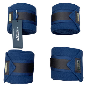 Equestrian Stockholm Fleece Polo Wraps in Royal Navy