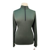 Kerrits Ice Fill Long Sleeve Shirt in Green Bits - Women's Small