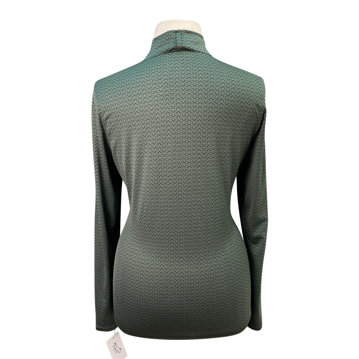Kerrits Ice Fill Long Sleeve Shirt in Green Bits - Women's Small