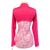 SanSoleil Sun Shirt in Pink/White Crosshatch