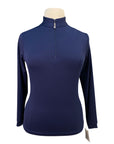 EIS 1/4 Zip Base Layer in Navy - Women's XL