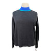 Hannah Childs 'Paloma' Mock Neck Sweater in Carbon Color Black