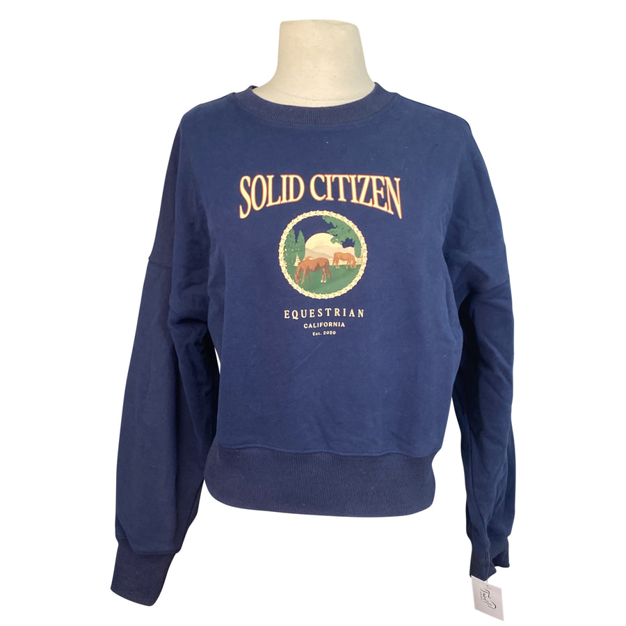 Solid Citizen Crewneck Sweatshirt in Navy