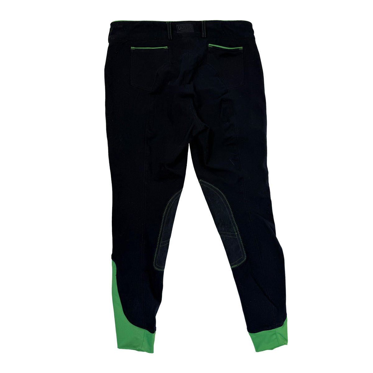 Dover Saddlery Wellesley Classic Piped Knee-Patch Breech in Navy