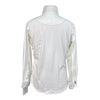 Equine Couture Kelsey Show Shirt in White/Aqua Geo