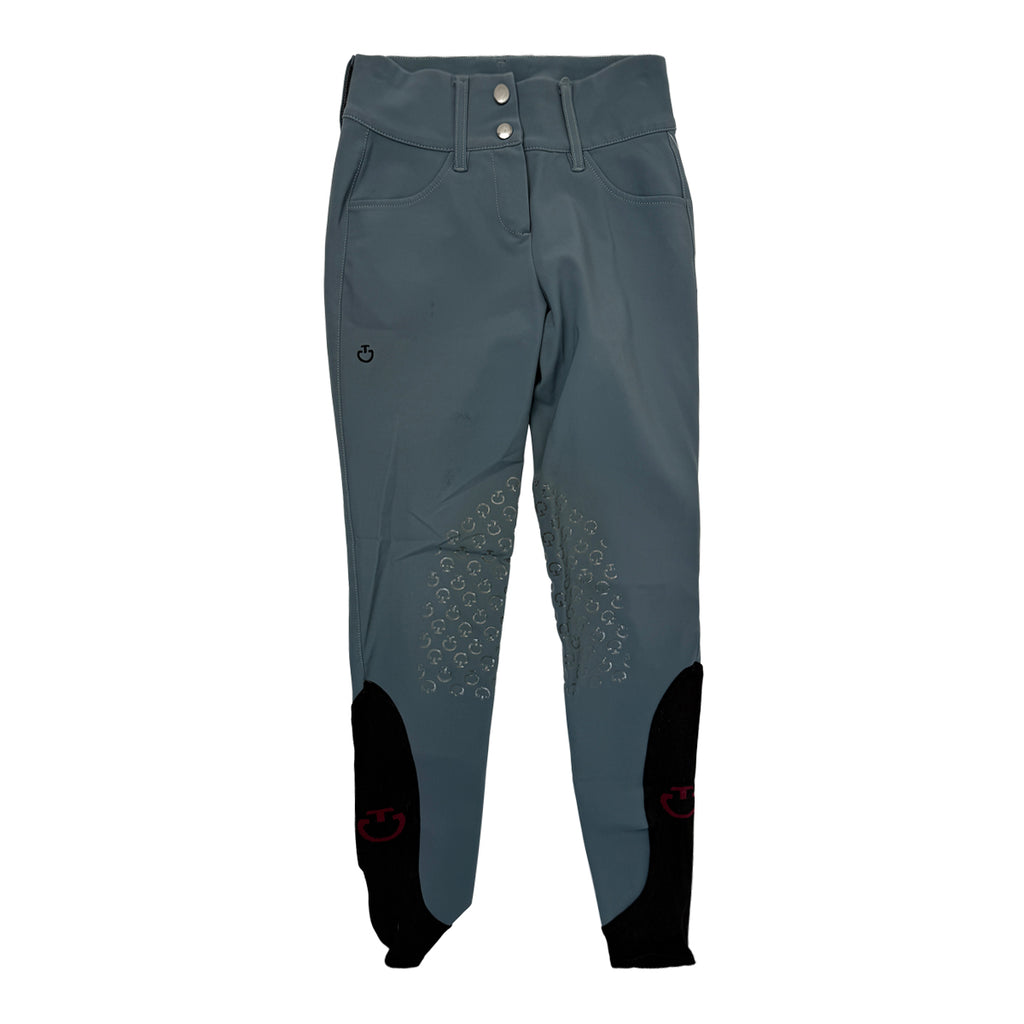 Cavalleria Toscana Logo Grip Breeches in Steel Blue