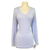 Essex Classics 'Trey' V-Neck Sweater in Pale Sky