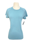 Stride by Dover 'Reach' Seamless Short Sleeve Shirt in Light Blue