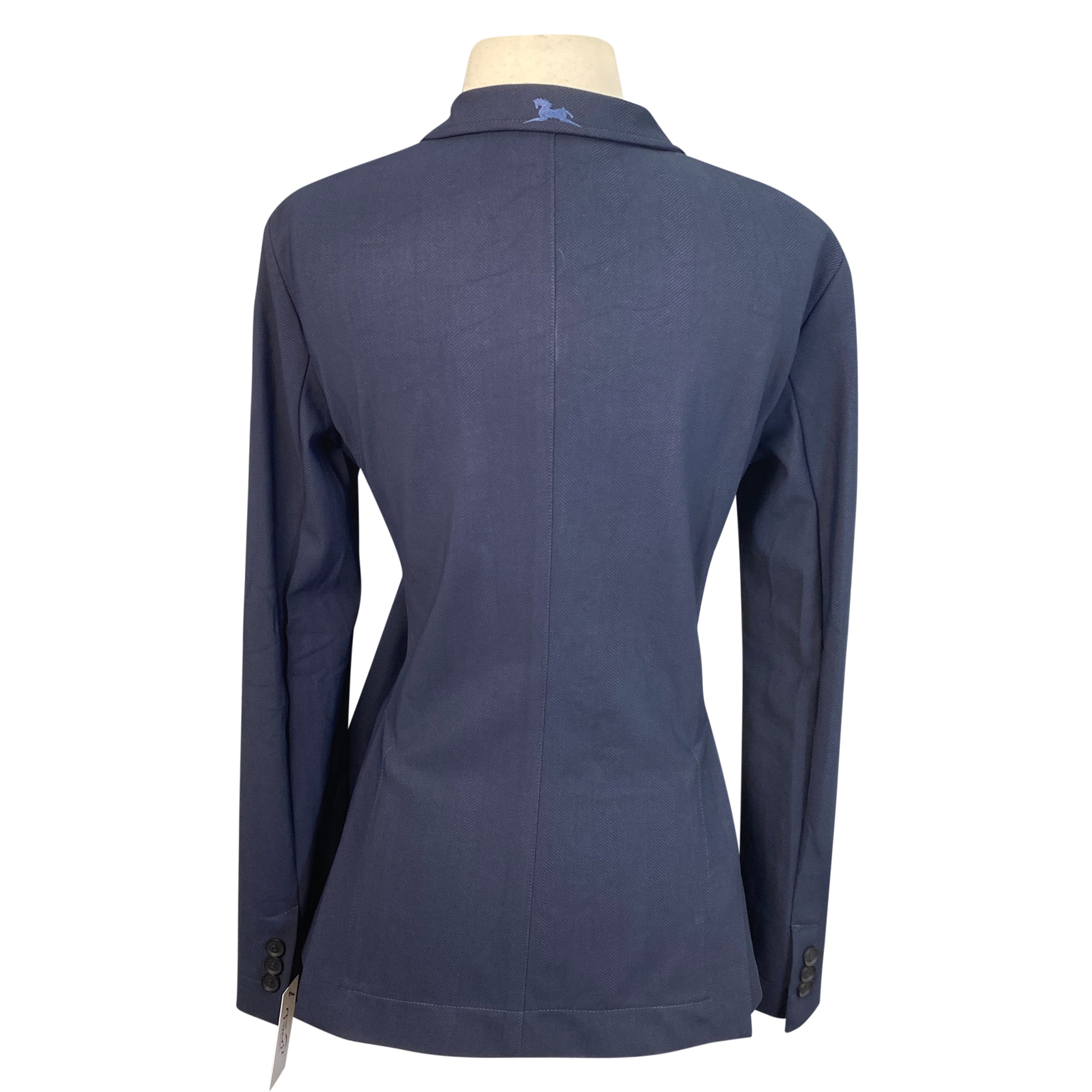 RJ Classics 'Monterey' Orange Label Show Coat in Navy Herringbone - Women's 10R
