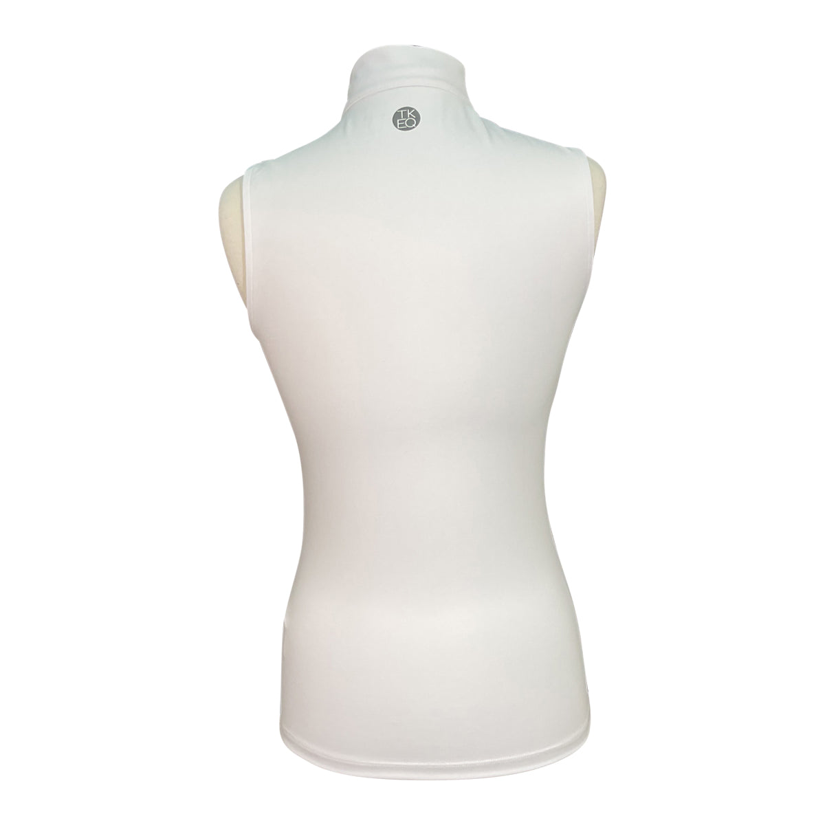 White mannequin torso on a white background